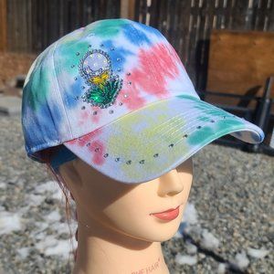 Ladies Tye Dye Golf BLING Hat NEW